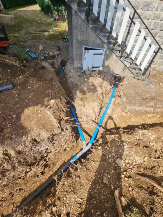 Déviation et reprise des réseaux eaux usées à Usson en Forez, Saint-Just-Saint-Rambert, Mon extérieur