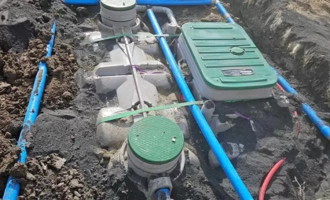 Installation d'une fosse septique ecoflo 6EH à Sury le comtal, Saint-Just-Saint-Rambert, Mon extérieur