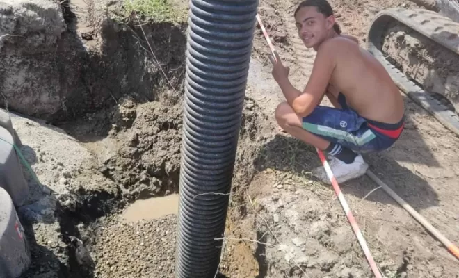 Installation d'une fosse septique ecoflo 6EH à Sury le comtal, Saint-Just-Saint-Rambert, Mon extérieur