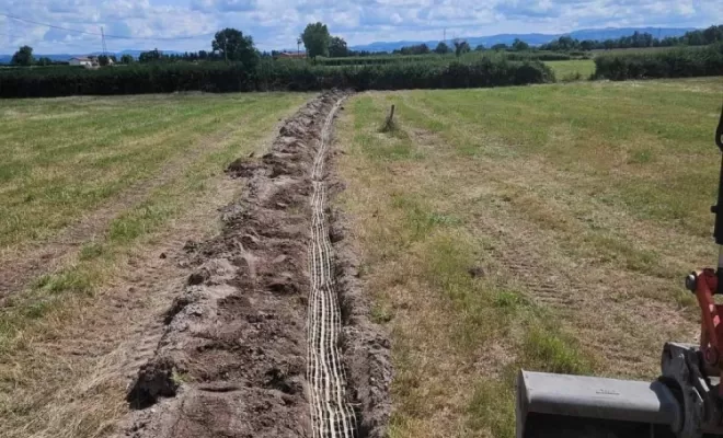 Installation d'une fosse septique ecoflo 6EH à Sury le comtal, Saint-Just-Saint-Rambert, Mon extérieur