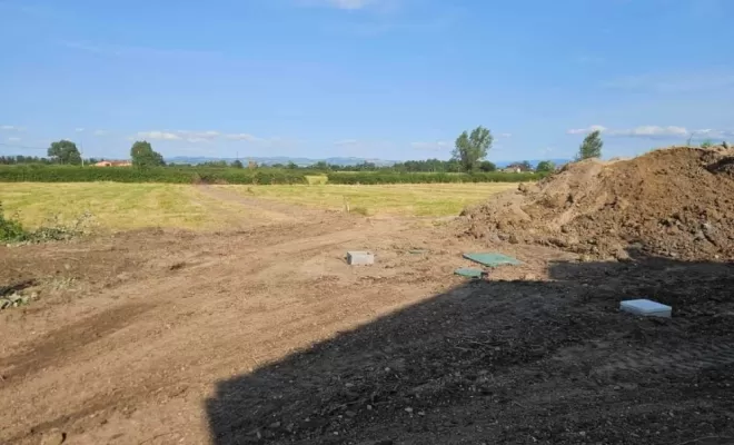 Installation d'une fosse septique ecoflo 6EH à Sury le comtal, Saint-Just-Saint-Rambert, Mon extérieur
