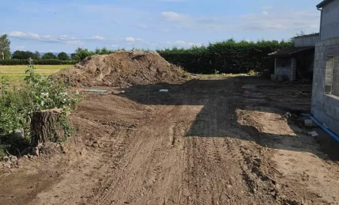Installation d'une fosse septique ecoflo 6EH à Sury le comtal, Saint-Just-Saint-Rambert, Mon extérieur