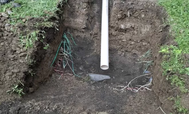 Réparation d'un Réseau d'eau usée non raccordé avec création d'un regard de visite et en finition la pose de pavés tépia gris à Saint Paul-en-Jarez , Saint-Just-Saint-Rambert, Mon extérieur