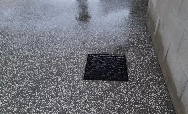 Réalisation d'une dalle béton bouchardé à Andrézieux-Bouthéon, Saint-Just-Saint-Rambert, Mon extérieur